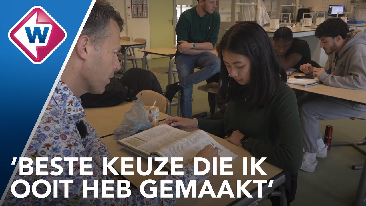 Zij-instroomdocent Sander: 'Eerste keer alleen voor klas, ik krijg nog warme handen' - OMROEP WEST