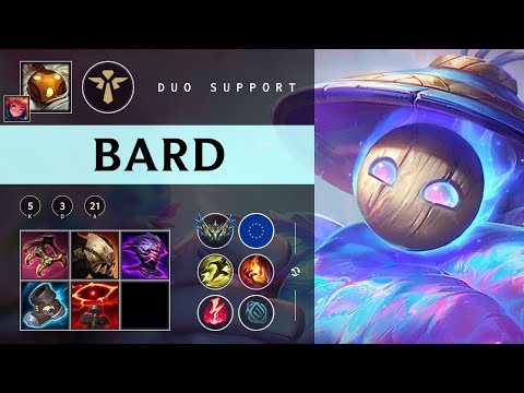 Bard Support vs Rakan - EUW Challenger Patch 25.22