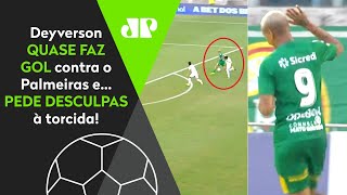 Deyverson quase fez gol contra o Palmeiras e… pediu desculpas à torcida