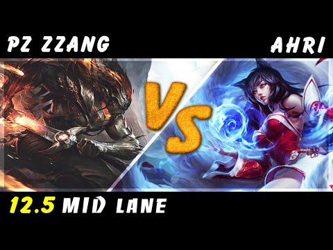 Pz Zzang - Yasuo vs Ahri MID #2 Patch 12.5 - Yasuo Gameplay