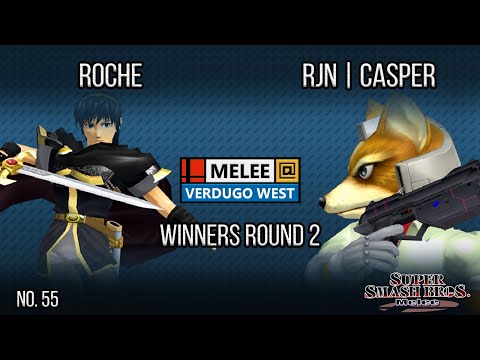 Melee @ Verdugo #55 - Roche (Marth) VS RJN | Casper (Fox) - SSBM - Winners Round 2