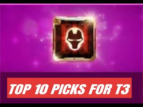 My Top 10 picks for the T3 selector - Marvel future fight