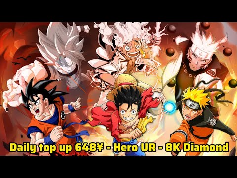 All Star Anime Idle Private Server - Daily top up 648¥ - Ninja UR - 8k Diamond