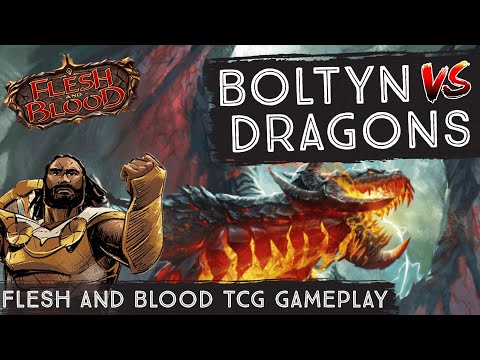Boltyn VS Dromai - Can this Warrior Slay the Dragons?! - Flesh and Blood TCG Gameplay