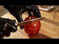 Satisfying ASMR Apple Cutting