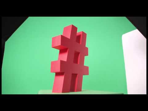 # Hashtag symbol rotating - FREE Chromastock / green screen video clip