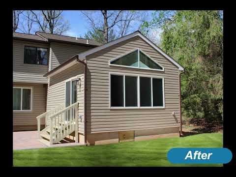 Before & After Sunroom Addition Clarksville, MD