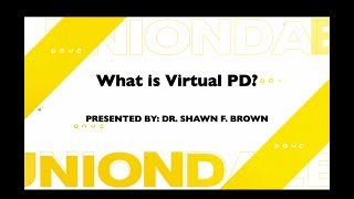 What is Virtual PD | UHS Virtual PD