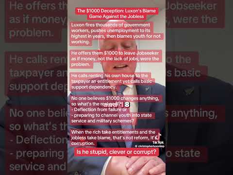 Ukes Baha: The $1000 Deception: Luxon’s Blame Game Against the Jobless