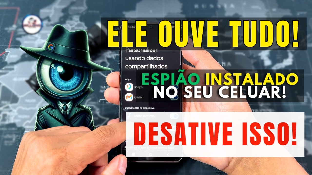 ALERTA! Seu Celular Está Te Ouvindo 😧 Desative Esse ESPIÃO Oculto AGORA! 🕵️‍♂️📱