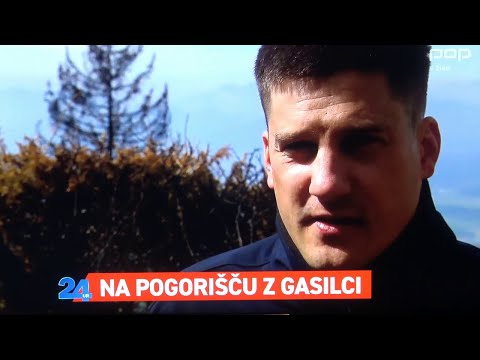 POŽAR  POTOČE NAD  PREDDVOROM  OGLED POŽARIŠČA  2022