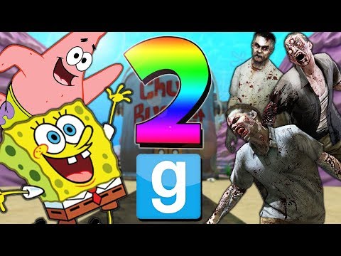 SPONGEBOB VS ZOMBIES 2 |  Gmod Sandbox ZOMBIE OUTBREAK IN BIKINI BOTTOM