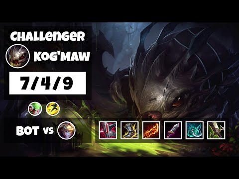 Kog'Maw Bot Lane 11.11 Challenger Gameplay Replay S11 (7/4/9) - NA