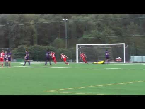 Lisa Despret scores from a free kick in RSC Anderlecht B - R. AEC Mons Ladies on 28.08.2021