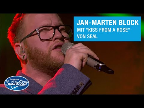 Jan-Marten Block mit "Kiss From A Rose" von Seal | Halbfinale DSDS 2021