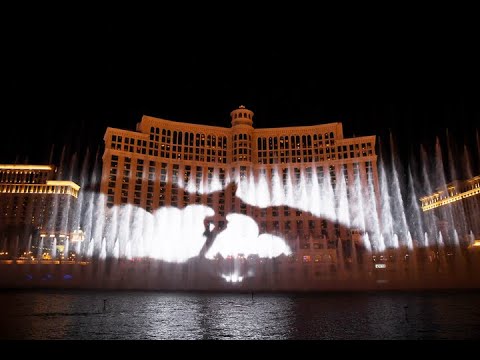 Game of Thrones' "Winter Is Here" Water Fountain Tribute Show at the Bellagio in Las Vegas