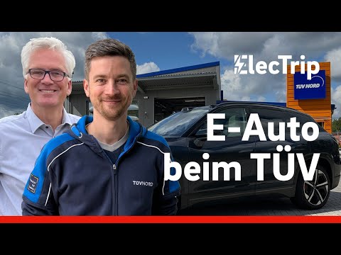 Mit einem E-Auto zur Hauptuntersuchung