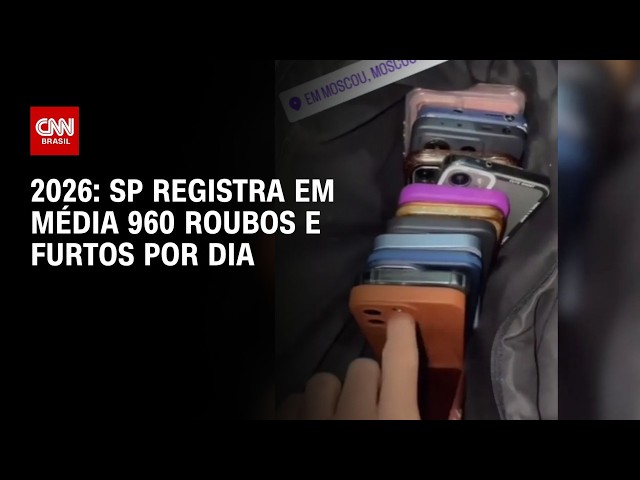 São Paulo registra em médio 960 roubos e furtos por dia | AGORA CNN