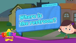 Where is the restroom?  - [Where] - Renewal - Easy Dialogue - Role Play