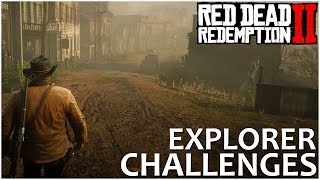 AN IN DEPTH GUIDE TO ALL 10 EXPLORER CHALLENGES!! - Red Dead Redemption 2 Tips & Tricks