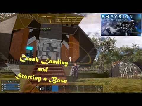Empyrion Galactic Survival v1.10 Ep1 - Crash Landing and Starting a Base
