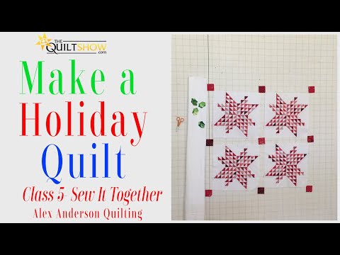 Alex Anderson LIVE: Holiday Quilt - Class 5 - Sewing It Together