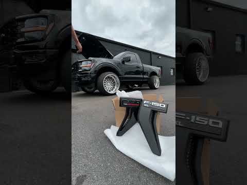 Fender badge install took longer to recorded than to install😂 #f150 #supercharged #trocas