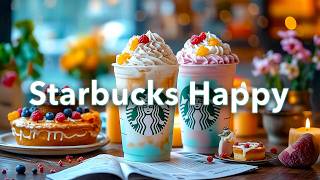 Happy Jazz Music ☕Starbucks Cafe & Bossa Nova background for Happy Moods, Stress Relief and Relaxing
