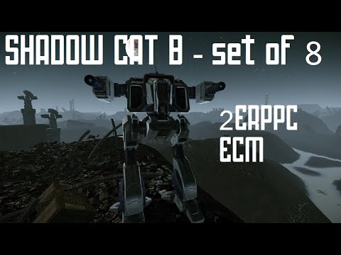 Shadow Cat B - Set of 8 - Build Review - 2 ERPPCs - Mechwarrior Online
