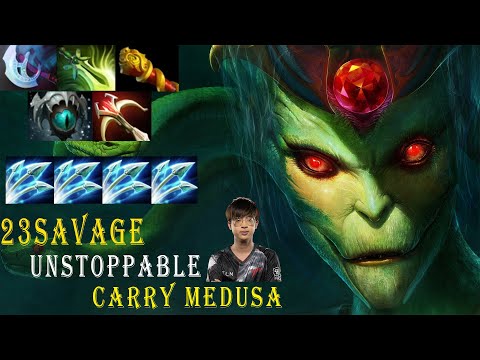 UNSTOPPABLE SPLIT SHOT DAMAGE - INTENSE CARRY MEDUSA BY 23SAVAGE - DOTA 2 PRO