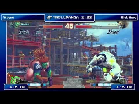Trollpanga 2.22 - Wayne (Blanka) vs NickHero (Zangief/Seth)