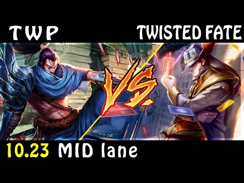 TheWanderingPro | Yasuo vs Twisted Fate MID Patch 10.23 - Yasuo Gameplay