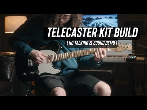 Telecaster kit build from StewMac | No Talking | Full sound demo
