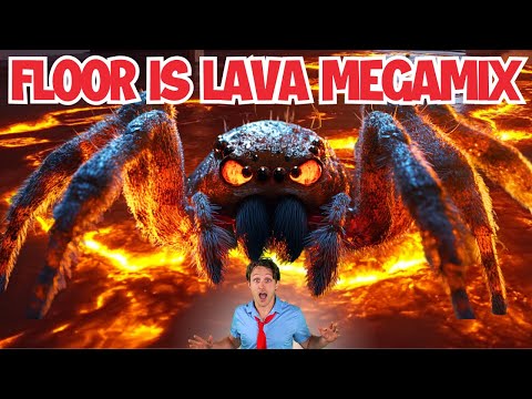 Floor Is Lava Megamix 🌋 | Fun Kids Brain Break, Workout Exercise & PE Game