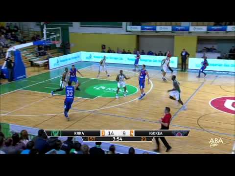 ABA Liga 2014/15, Round 17 highlights: Krka - Igokea (10.1.2015)