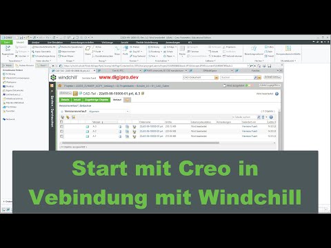 Windchill - 9. Arbeiten mit Creo in Verbindung mit Windchill - Einführung