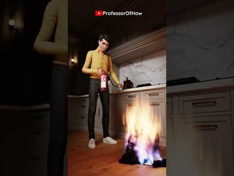 How to use Fire Extinguisher? (3D Animation) - by Professor Of How