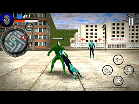 Flying Spider Hero City Battle - Spider Hero Vs Venom Spider | Android GamePlay