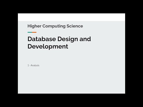 Higher DDD Lesson 1 - Database Analysis