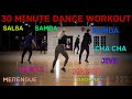 Easy To Follow 30 Minute Dance Workout View From The Back Salsa Bachata Merengue Mambo And More