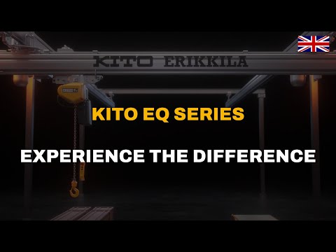 Palan électrique Kito EQ avec suspension par anneau, tension d'alimentation 400 V/3