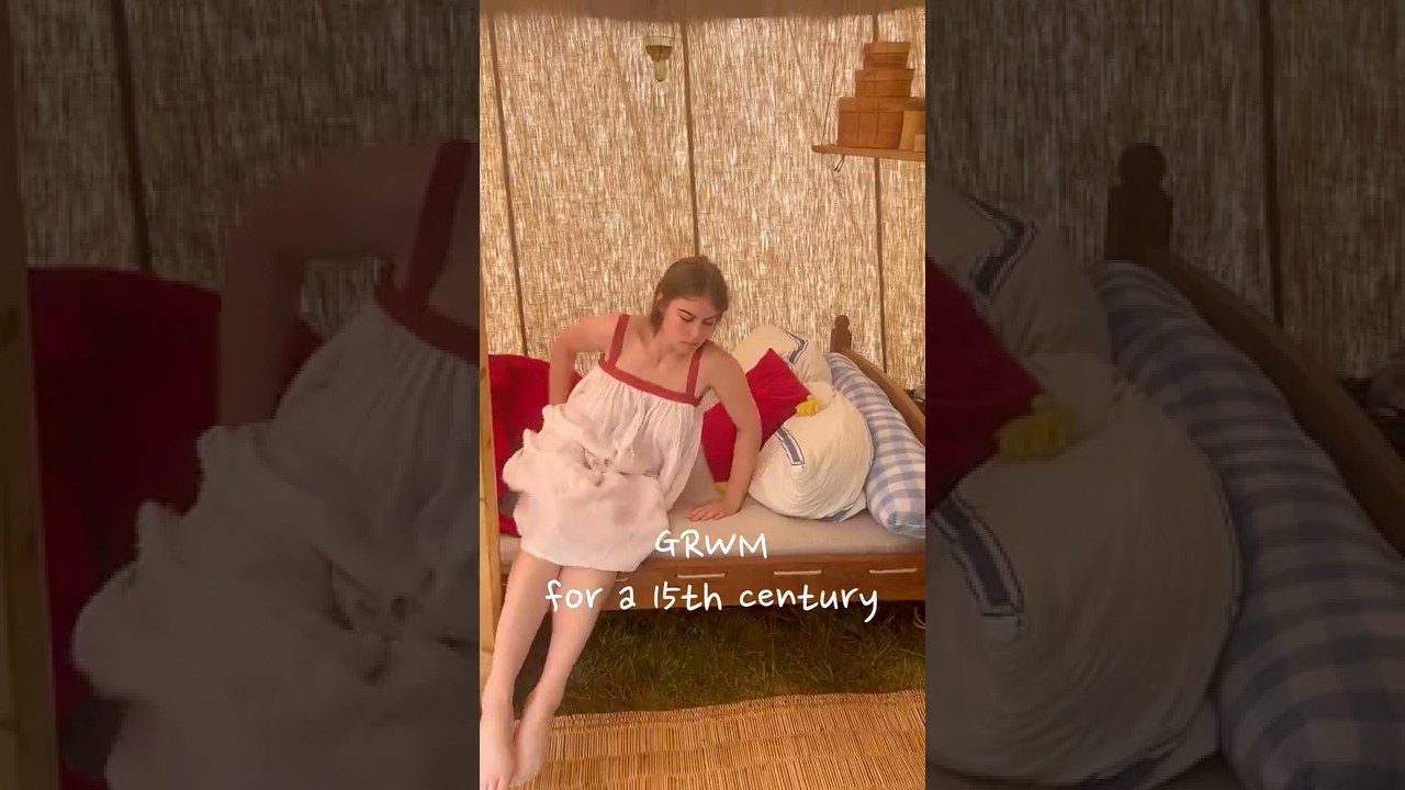 GRWM for a medieval reenactment #history #medieval #medievalhistory #clothing