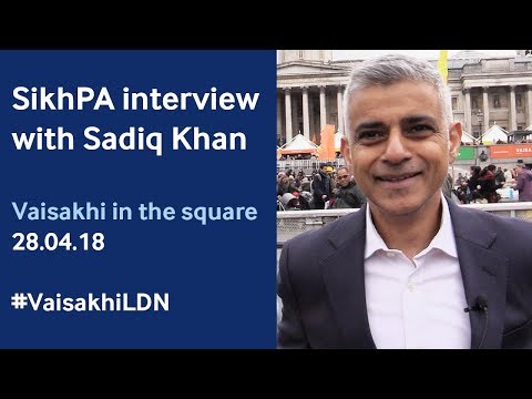 Interview with Sadiq Khan at Vaisakhi in the Square