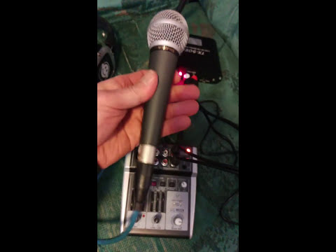 Using a microphone with silent disco headphones for a conference