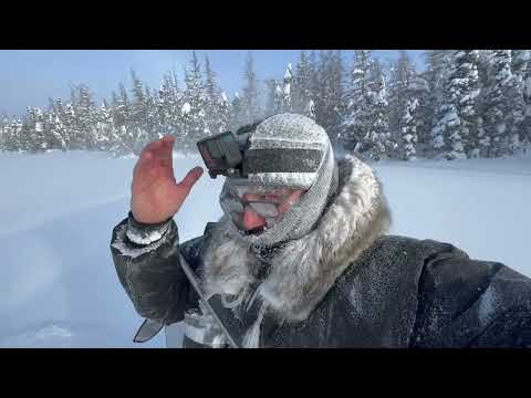 Deep snow blue skies & ice fishing