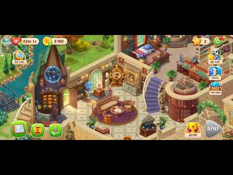 Tercera casa de Homescapes Nivel 9741