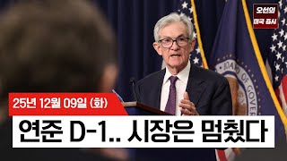 【미국 증시 오늘의 요약】 연준 금리결정 D-1, 숨죽인 월가... 러셀 2000 나홀로 사상 최고치! (JP모건 급락, 엔비디아 중국 이슈) - 2025/12/09