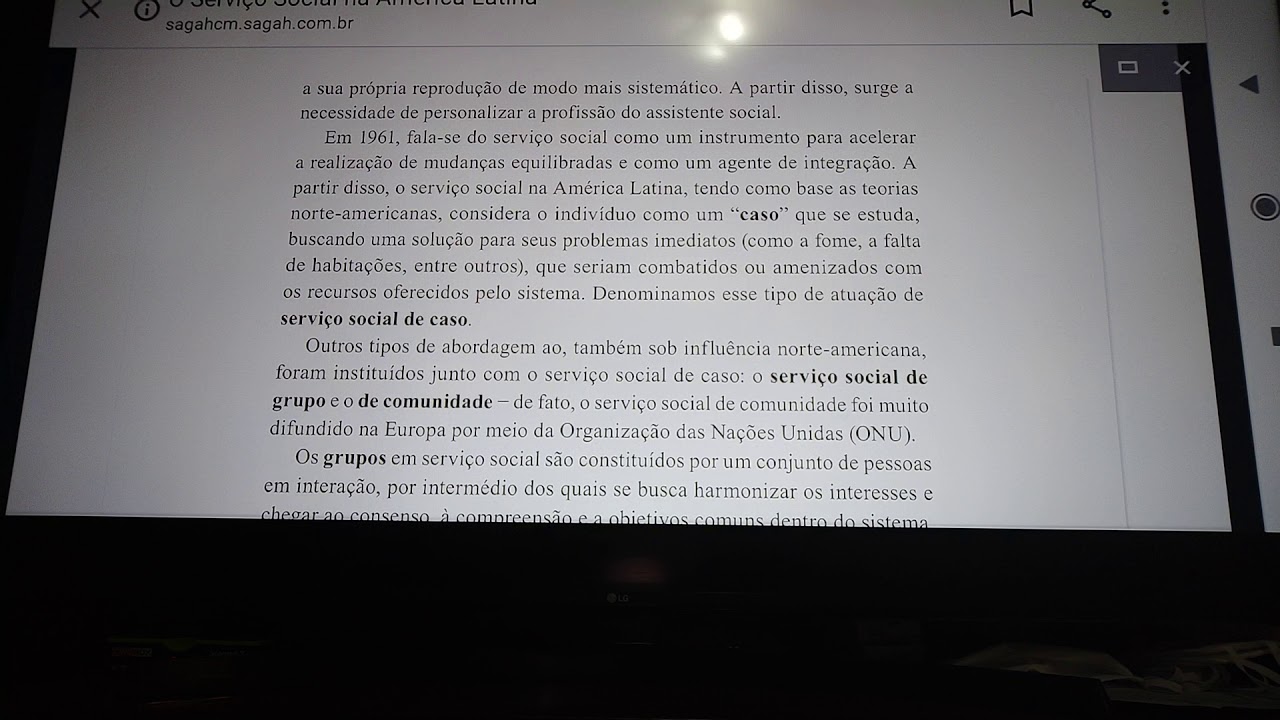 O SERVIÇO SOCIAL NA AMERICA LATINA