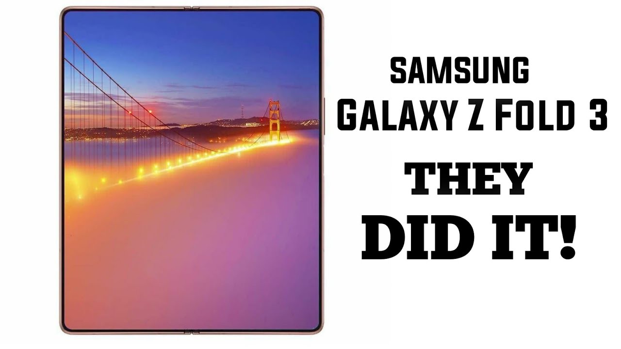 SAMSUNG GALAXY Z FOLD 3 - UNDER DISPLAY CAMERA!