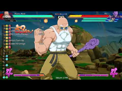 Master Roshi 2-Man No-Spark TOD from jumping splits [DBFZ 1.31]